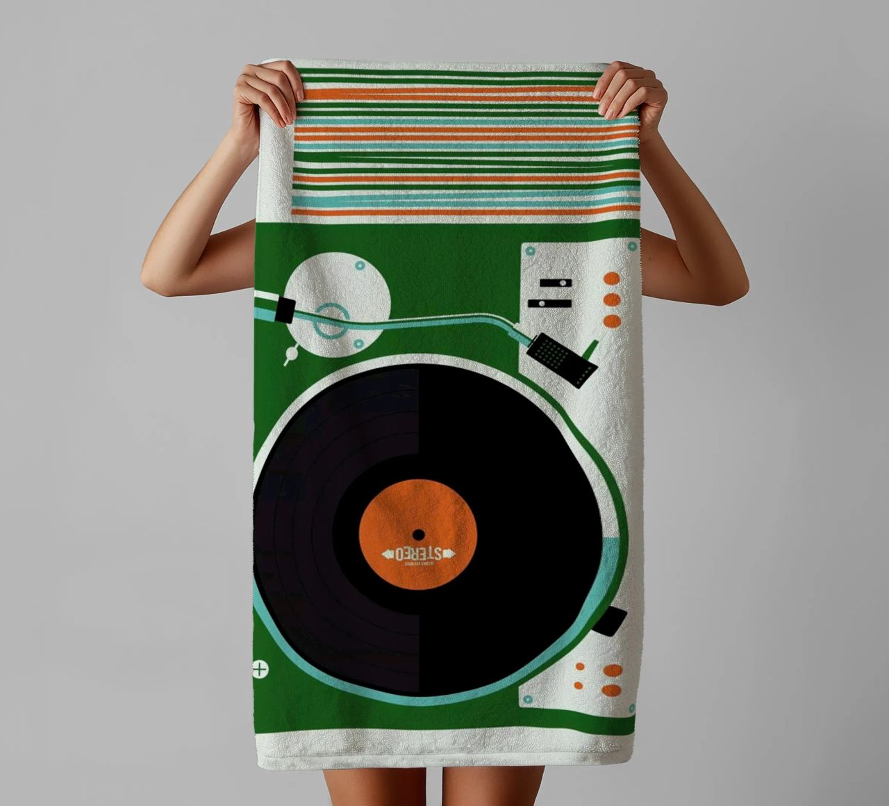 Icons Record Player Handtuch von Bo Lundberg