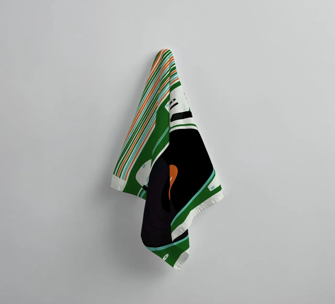 Icons Record Player badhanddoek van Bo Lundberg