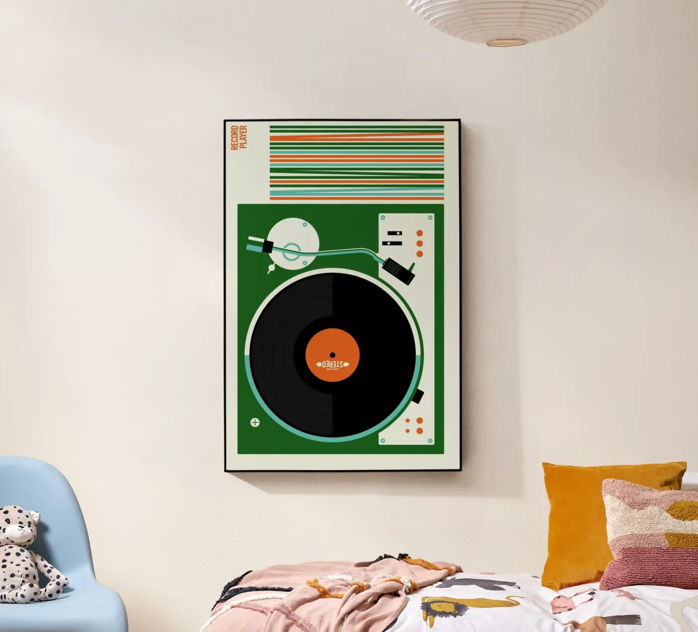 Icons Record Player Acryl-Glas von Bo Lundberg