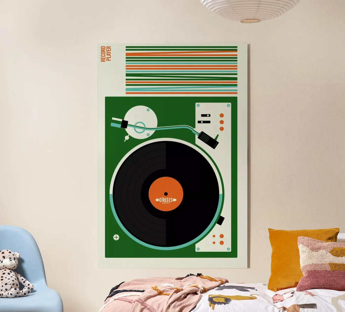 Icons Record Player Acryl-Glas von Bo Lundberg