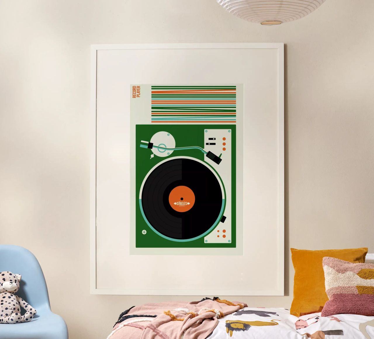 Icons Record Player Poster von Bo Lundberg