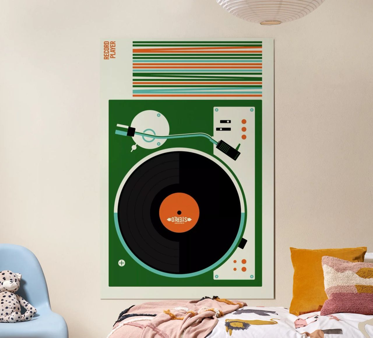 Icons Record Player Poster von Bo Lundberg