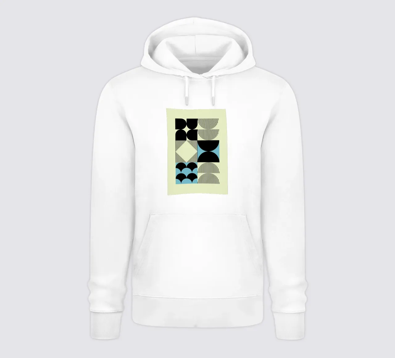 Geometrische abstrakte Formen Muster blau drucken Hoodie von NorwesClub