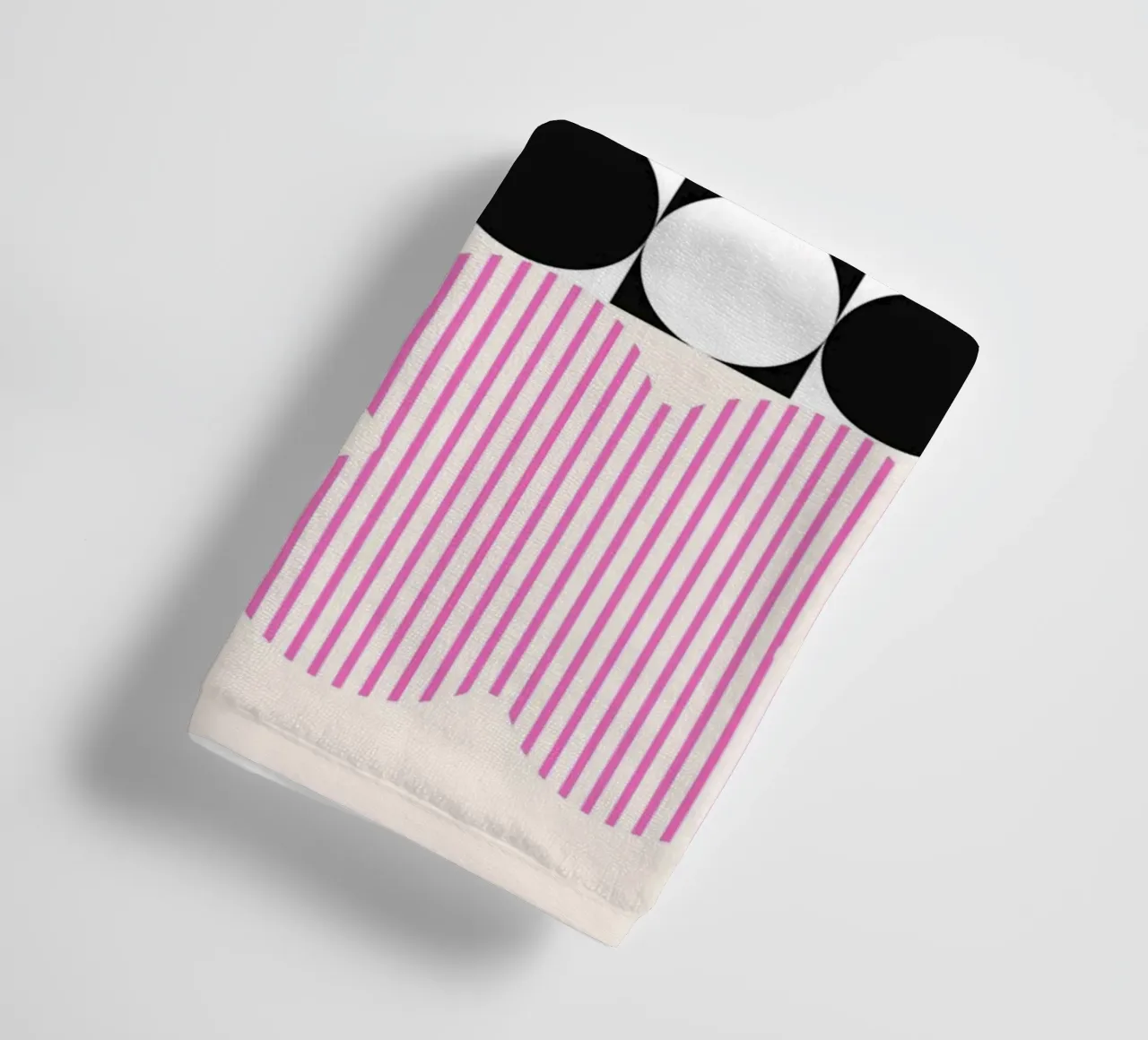 Geometric Abstract Shapes Pattern Blue Print towel by NorwesClub