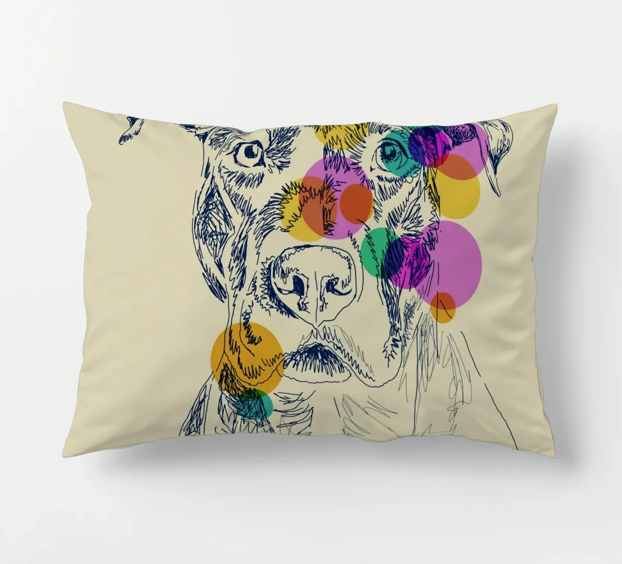 Pitbull Pop decorative cushion by Indigo Rain