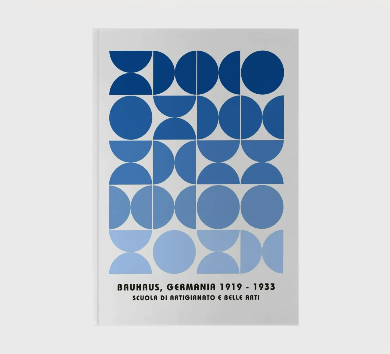 Bauhaus 1919-1933 Stampa motivo geometrico blu diario da NorwesClub