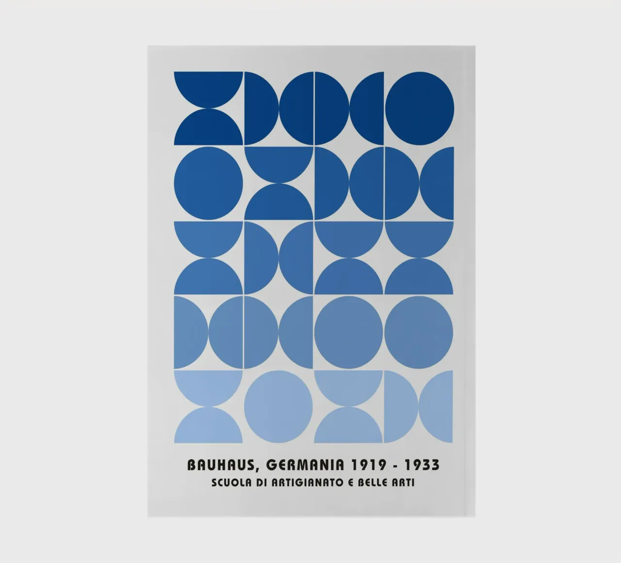 Bauhaus 1919-1933 Stampa motivo geometrico blu diario da NorwesClub