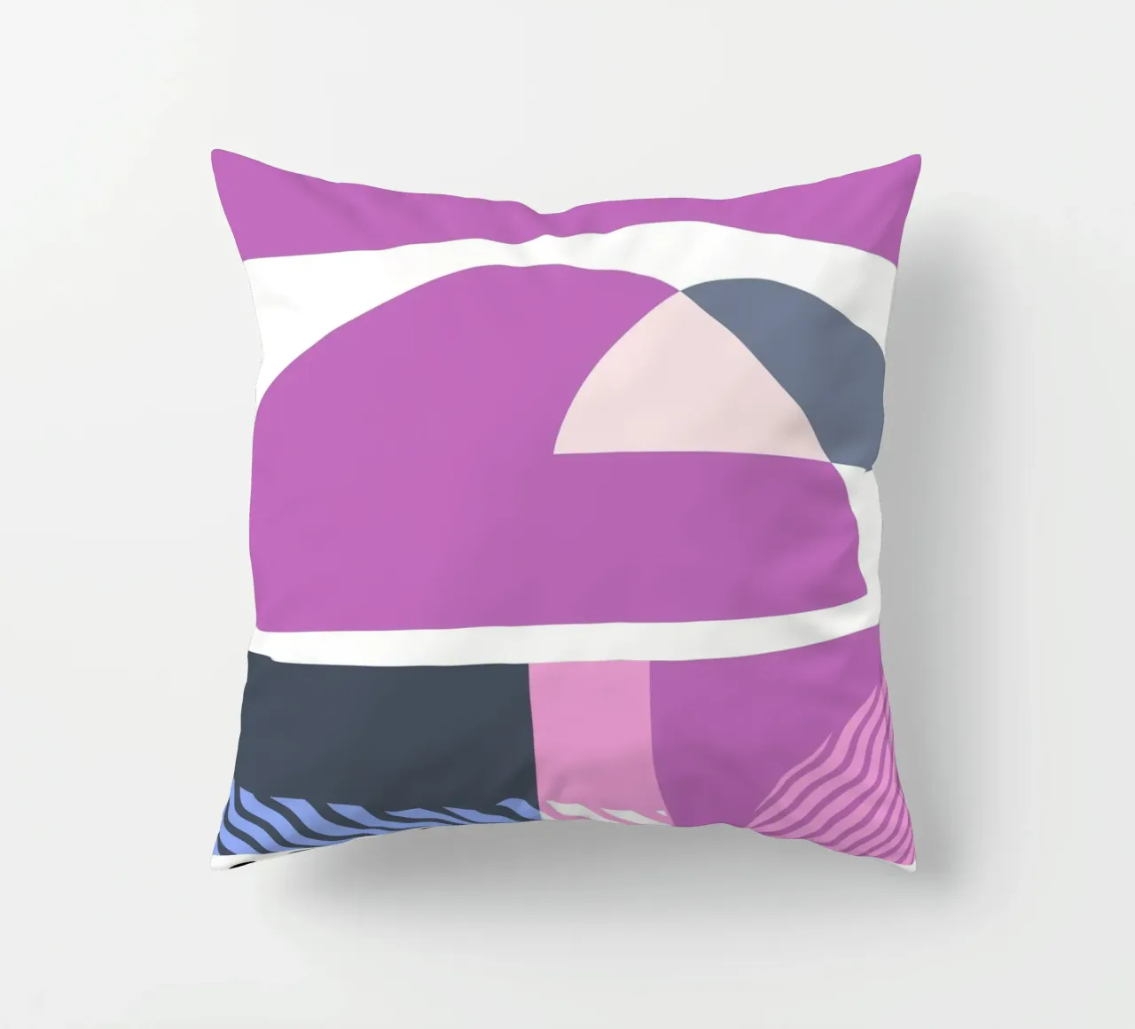Bauhaus Geometric Abstract Shapes Color Print coussin de NorwesClub