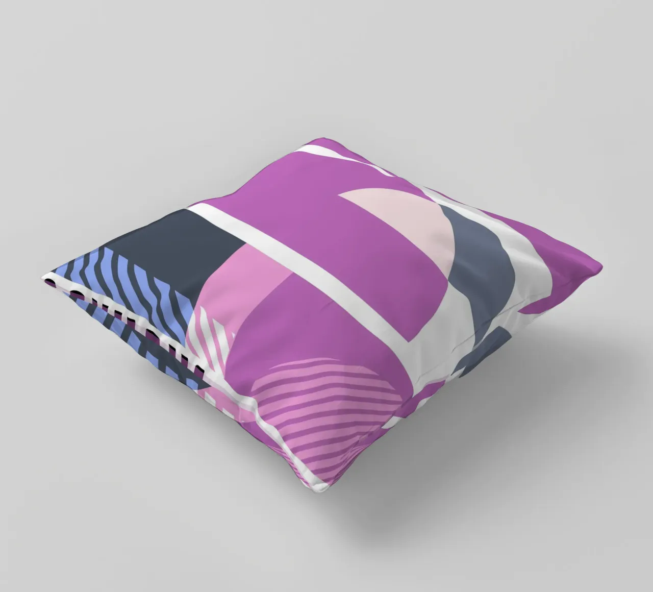 Bauhaus Geometric Abstract Shapes Color Print coussin de NorwesClub