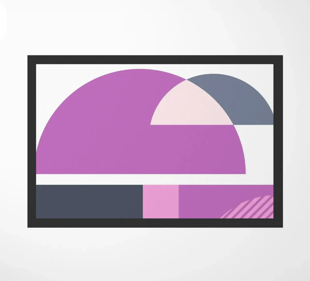 Bauhaus Geometrico Forme astratte Stampa a colori zerbino da NorwesClub