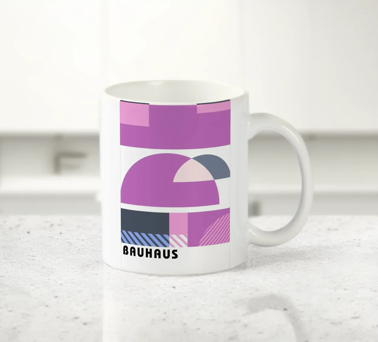 Bauhaus Geometric Abstract Shapes Color Print mug en céramique de NorwesClub