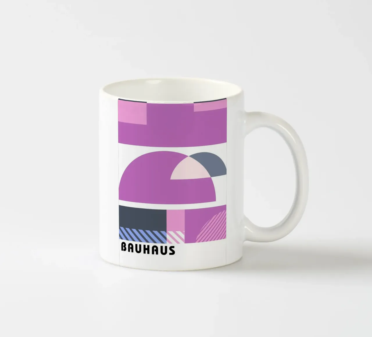 Bauhaus Geometric Abstract Shapes Color Print mug en céramique de NorwesClub