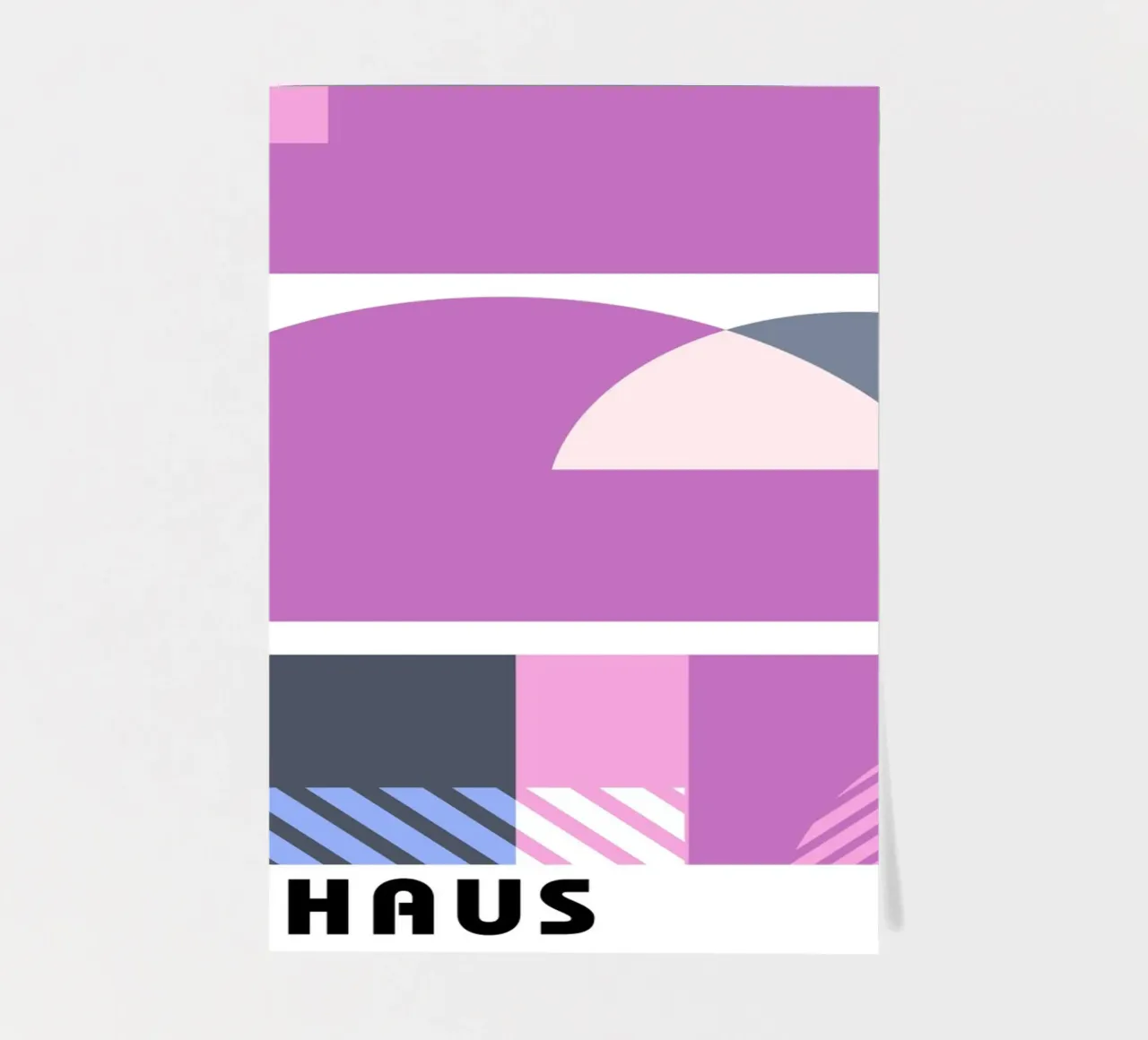 Bauhaus Geometric Abstract Shapes Color Print sticker sheet by NorwesClub