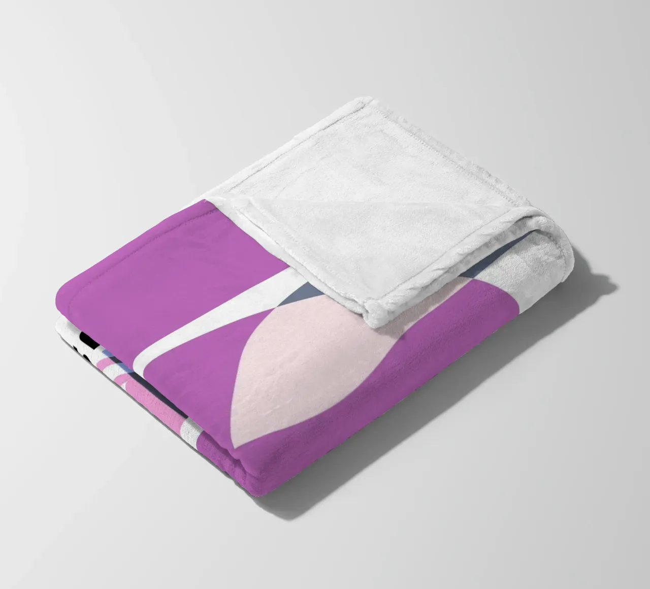 Bauhaus Geometric Abstract Shapes Color Print fleece blanket by NorwesClub