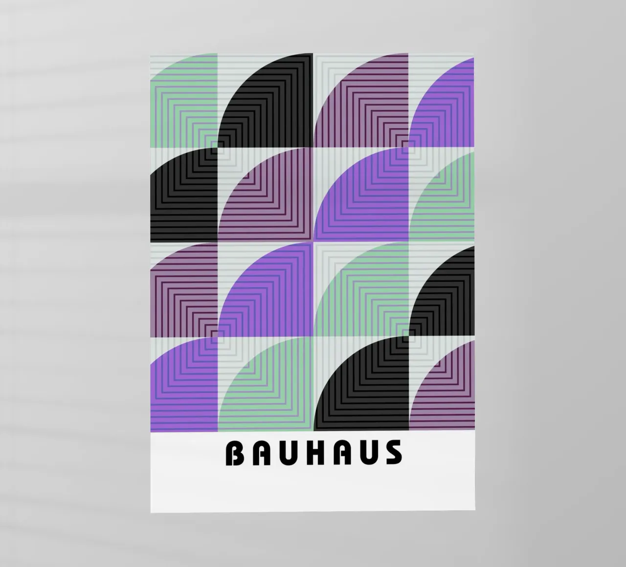 Lunaria Annua Bauhaus Geometric Lines Pattern pellicola backlit da NorwesClub