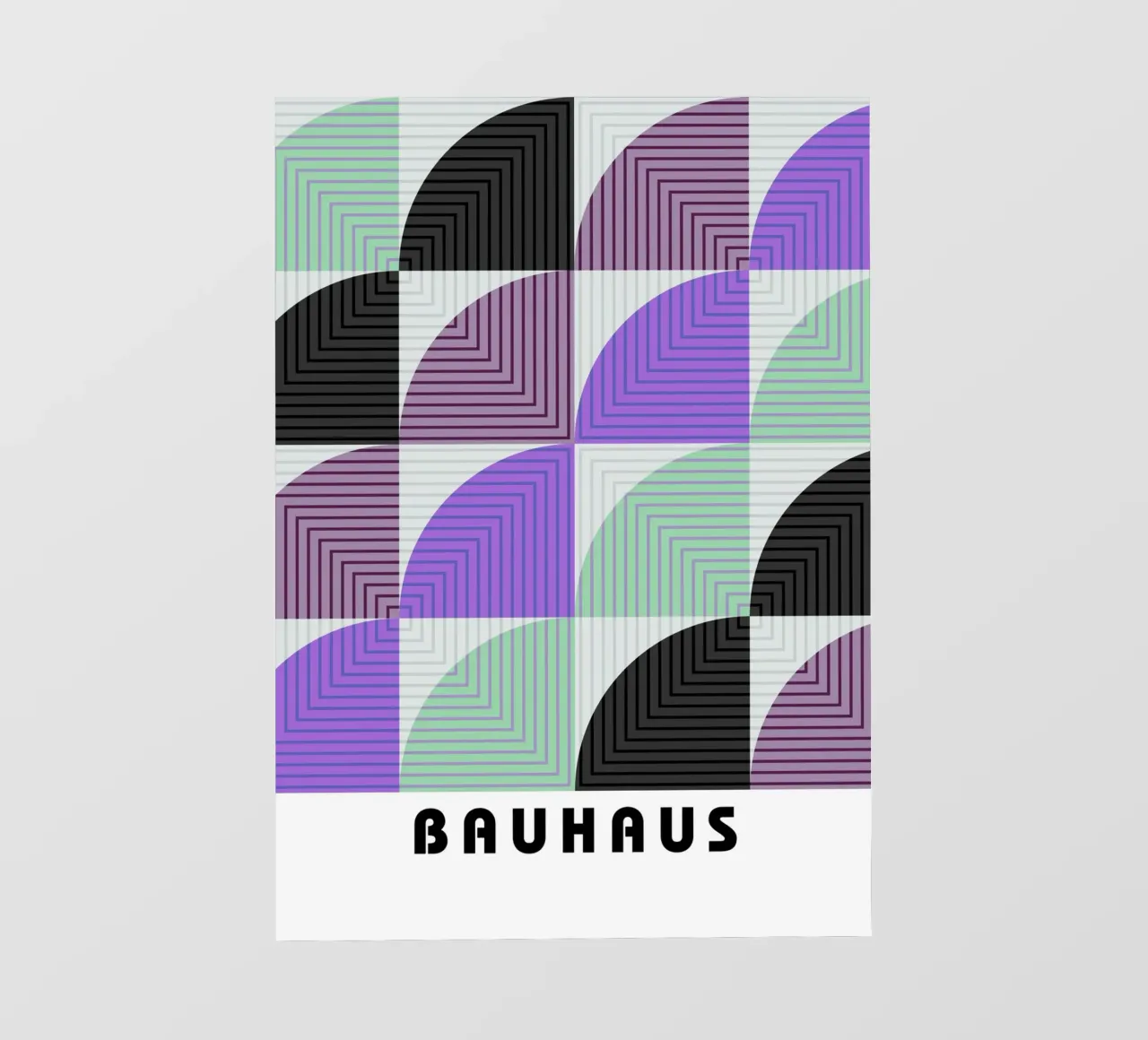 Lunaria Annua Bauhaus Geometric Lines Pattern pellicola backlit da NorwesClub