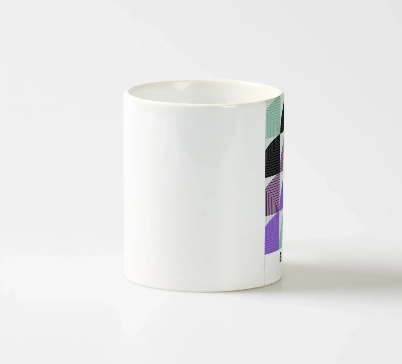 Lunaria Annua Bauhaus Geometric Lines Pattern tazza in ceramica da NorwesClub