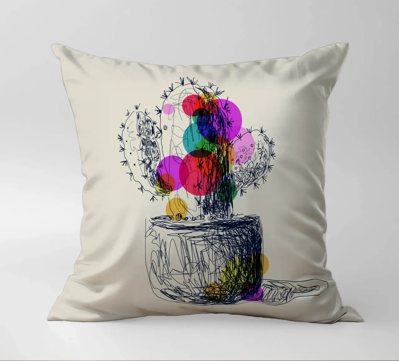 Cactus Bloom cuscino da Indigo Rain