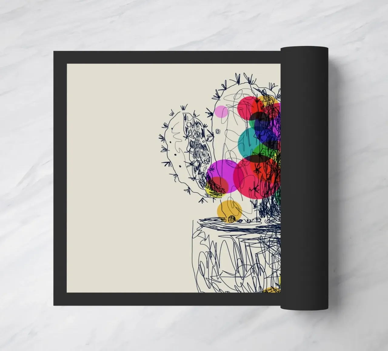 Cactus Bloom zerbino da Indigo Rain