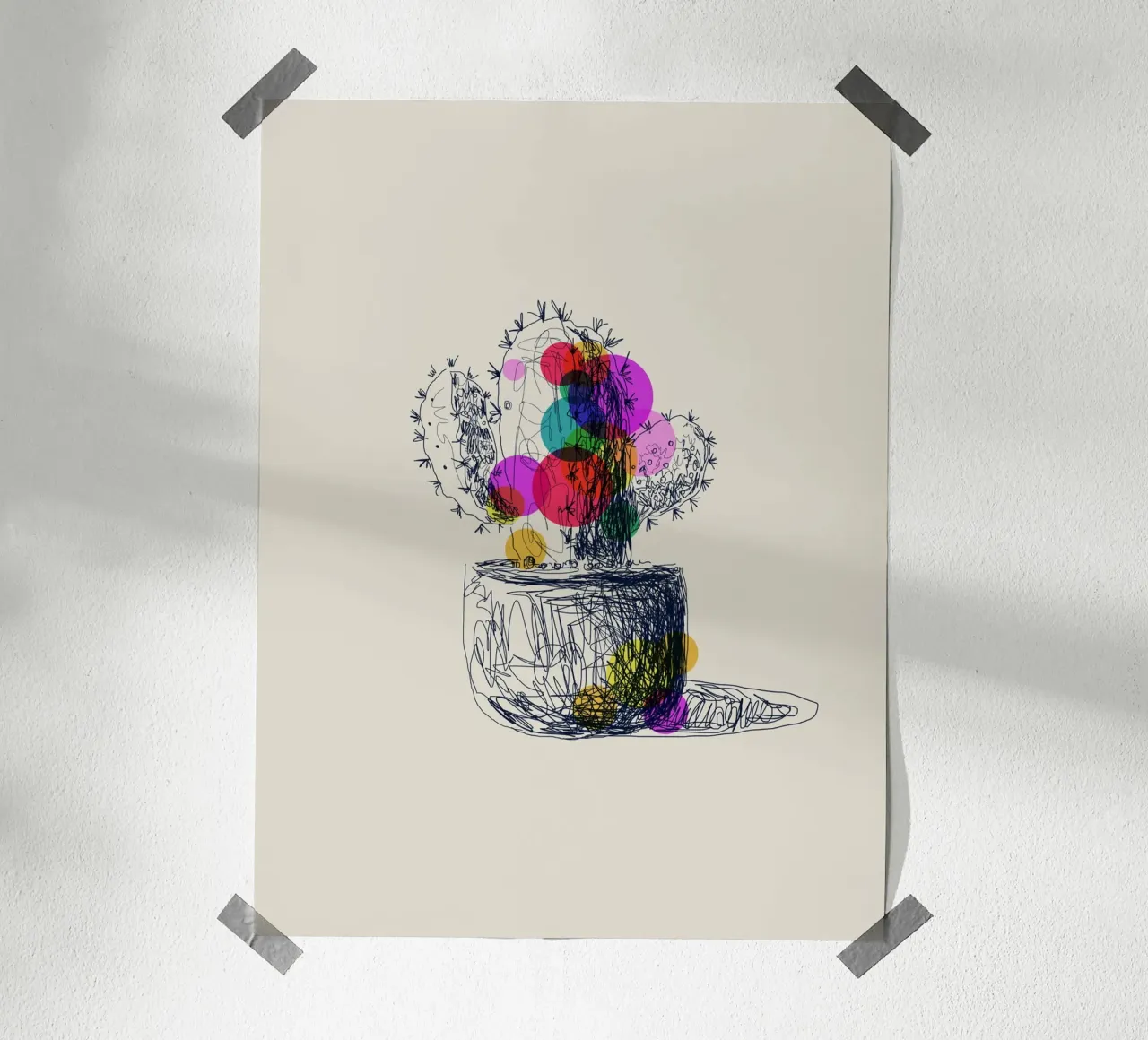 Cactus Bloom carta hahnemühle da Indigo Rain