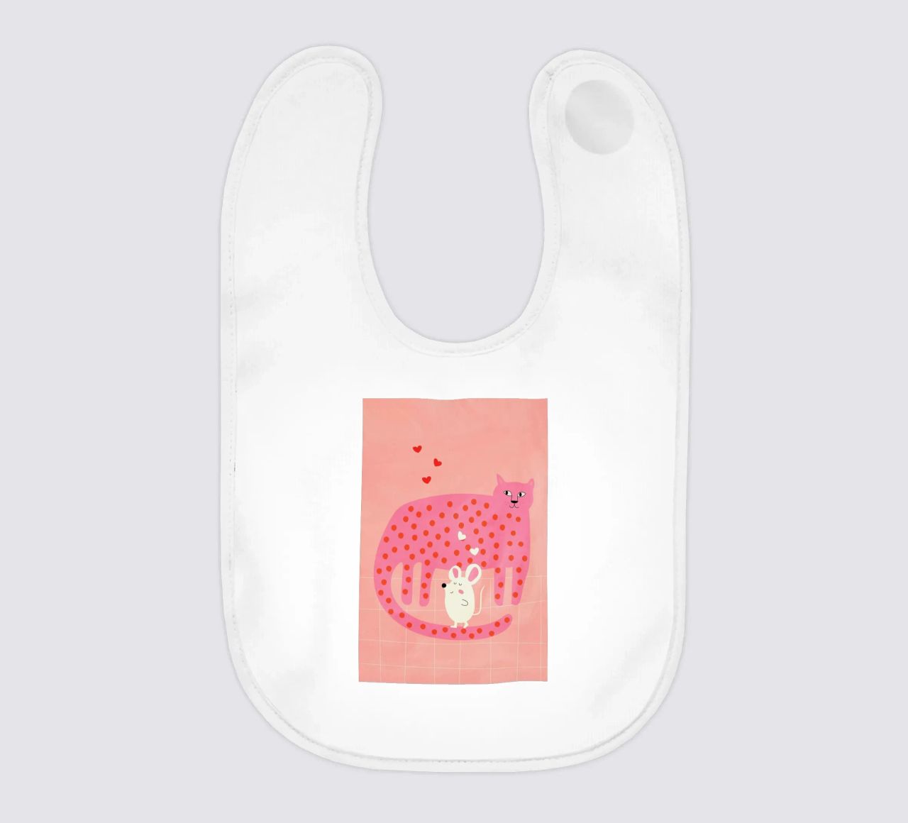 Cat and Mouse bavaglino da Little Flourishes