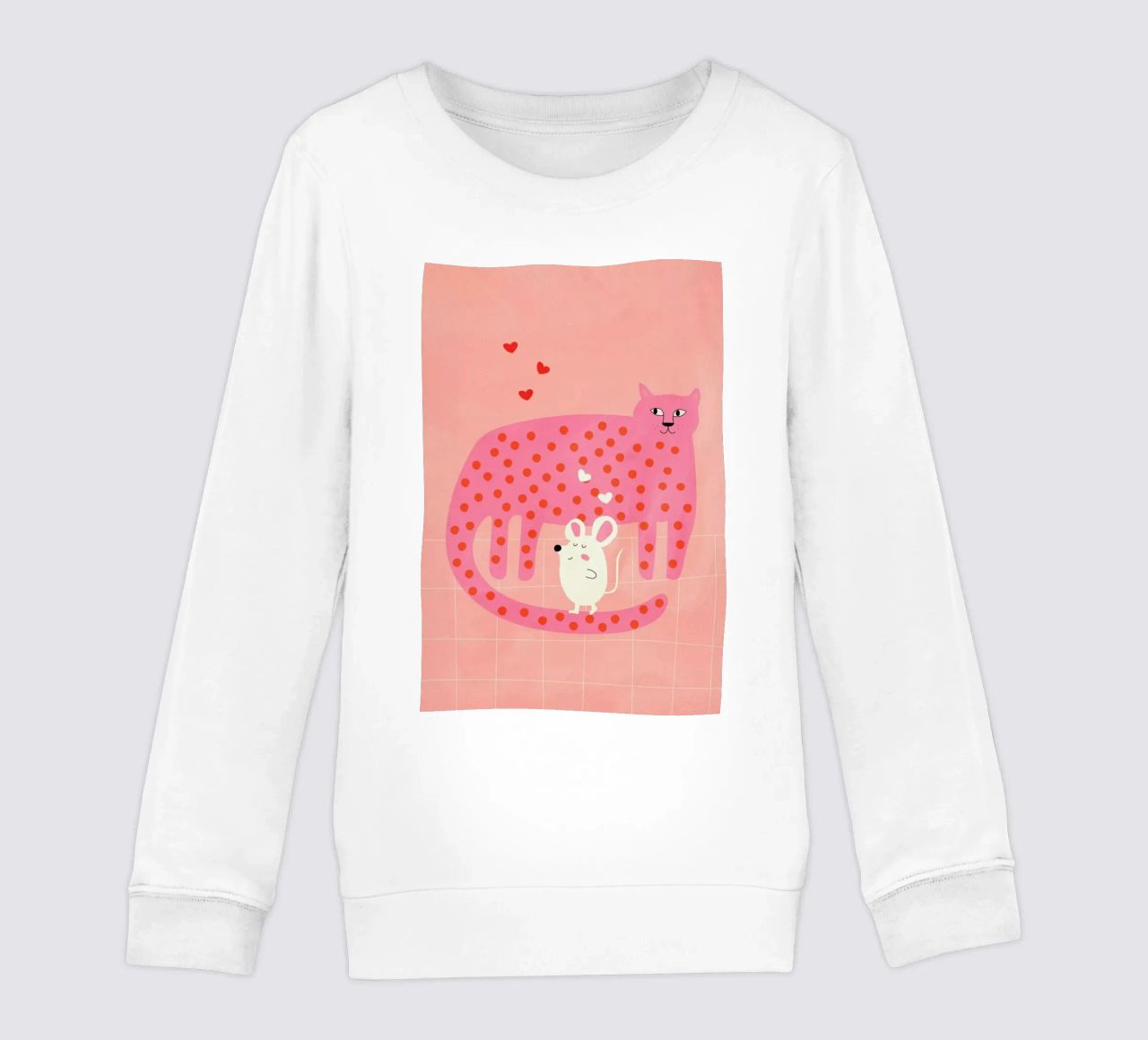 Cat and Mouse felpa bambino da Little Flourishes