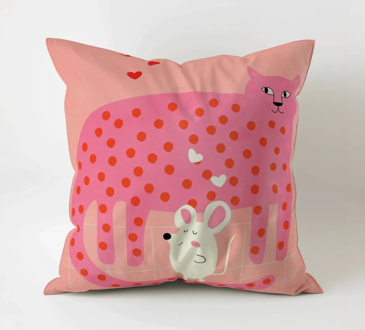 Cat and Mouse cuscino da Little Flourishes