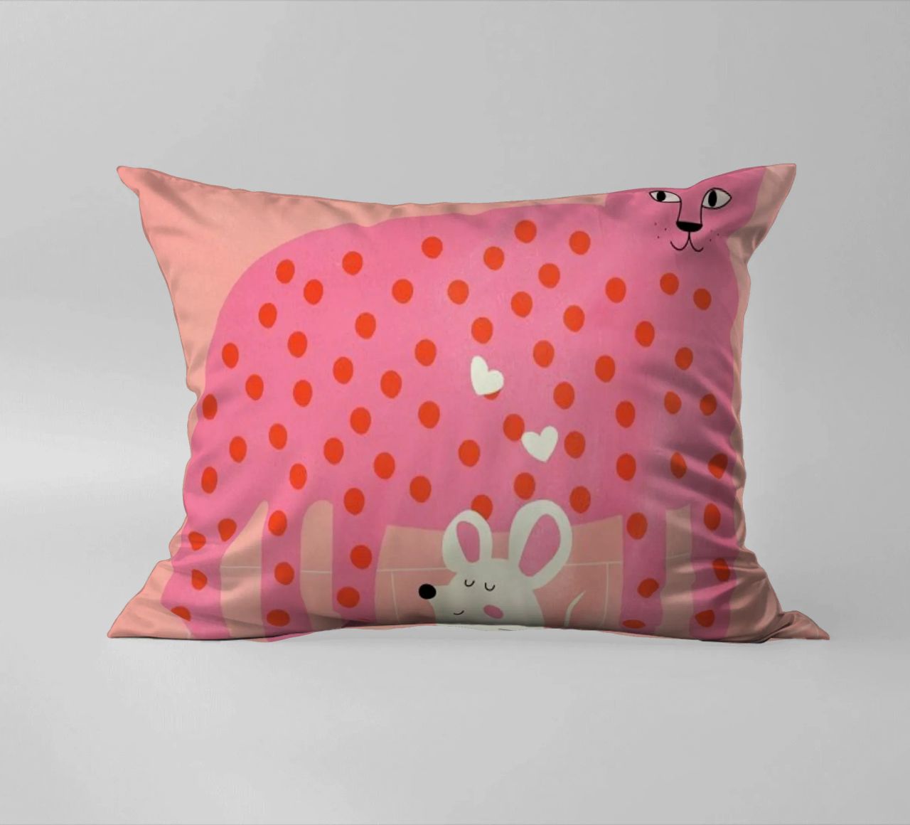 Cat and Mouse cuscino da Little Flourishes