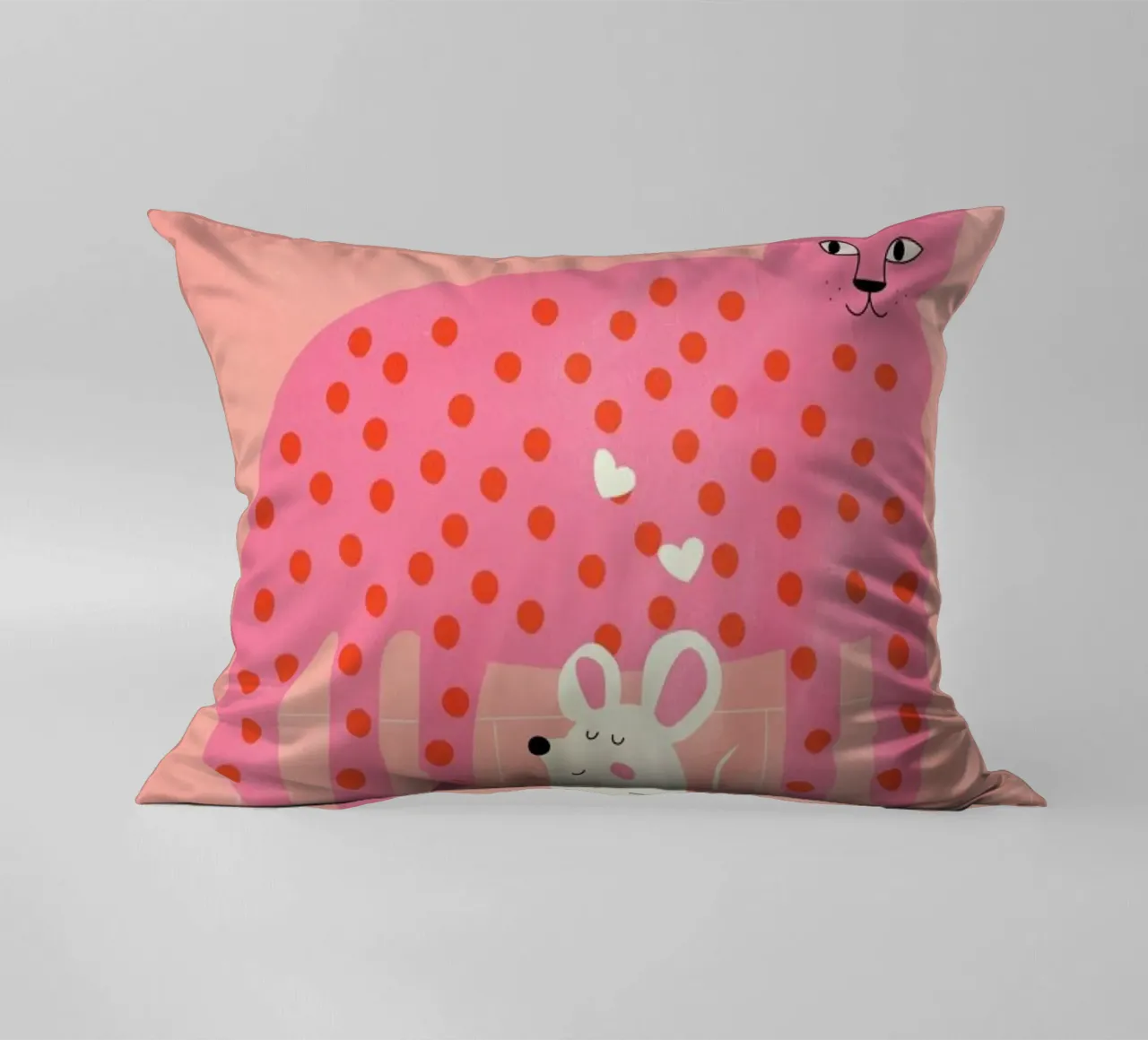 Cat and Mouse cuscino da Little Flourishes