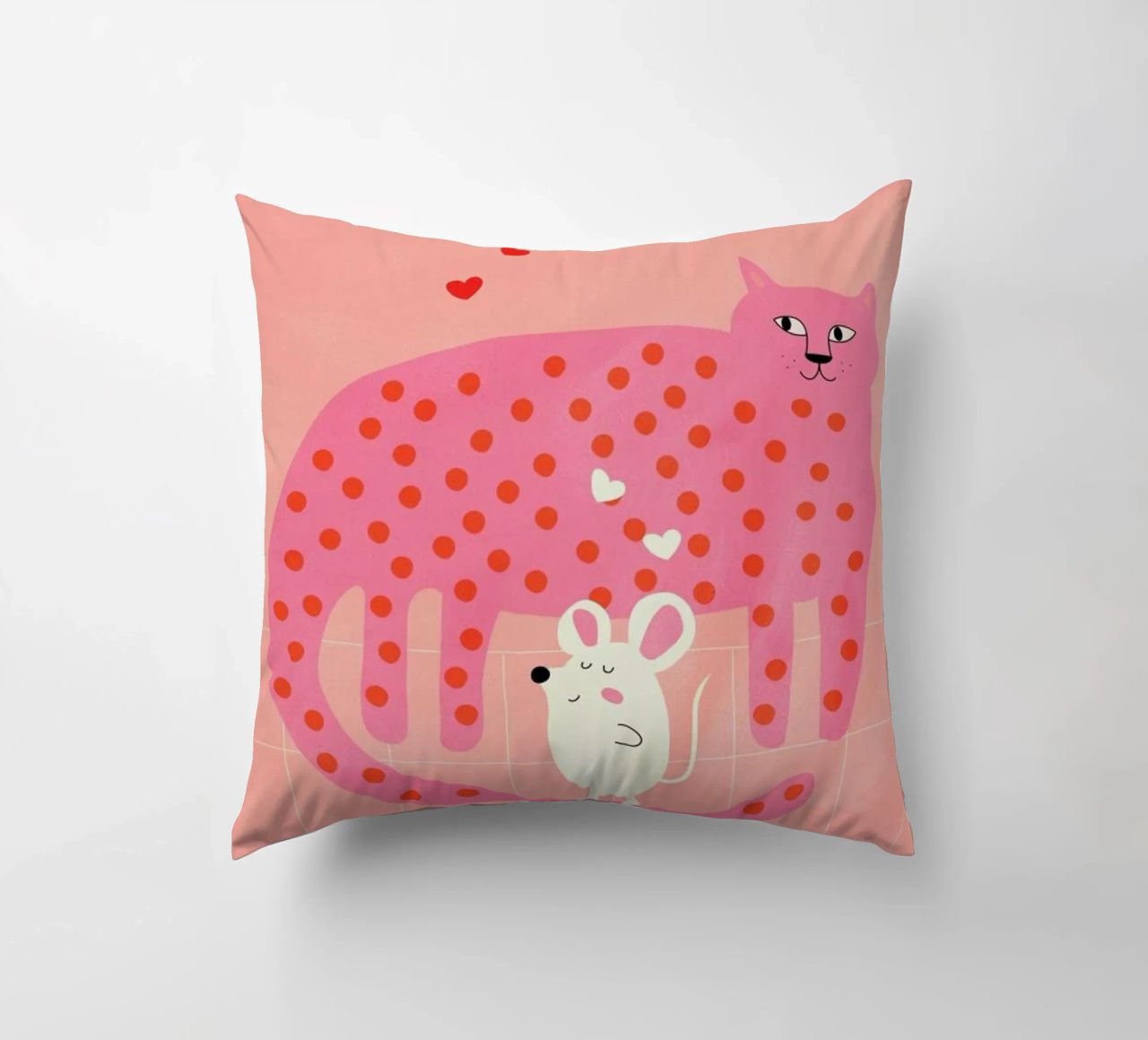 Cat and Mouse cuscino da Little Flourishes