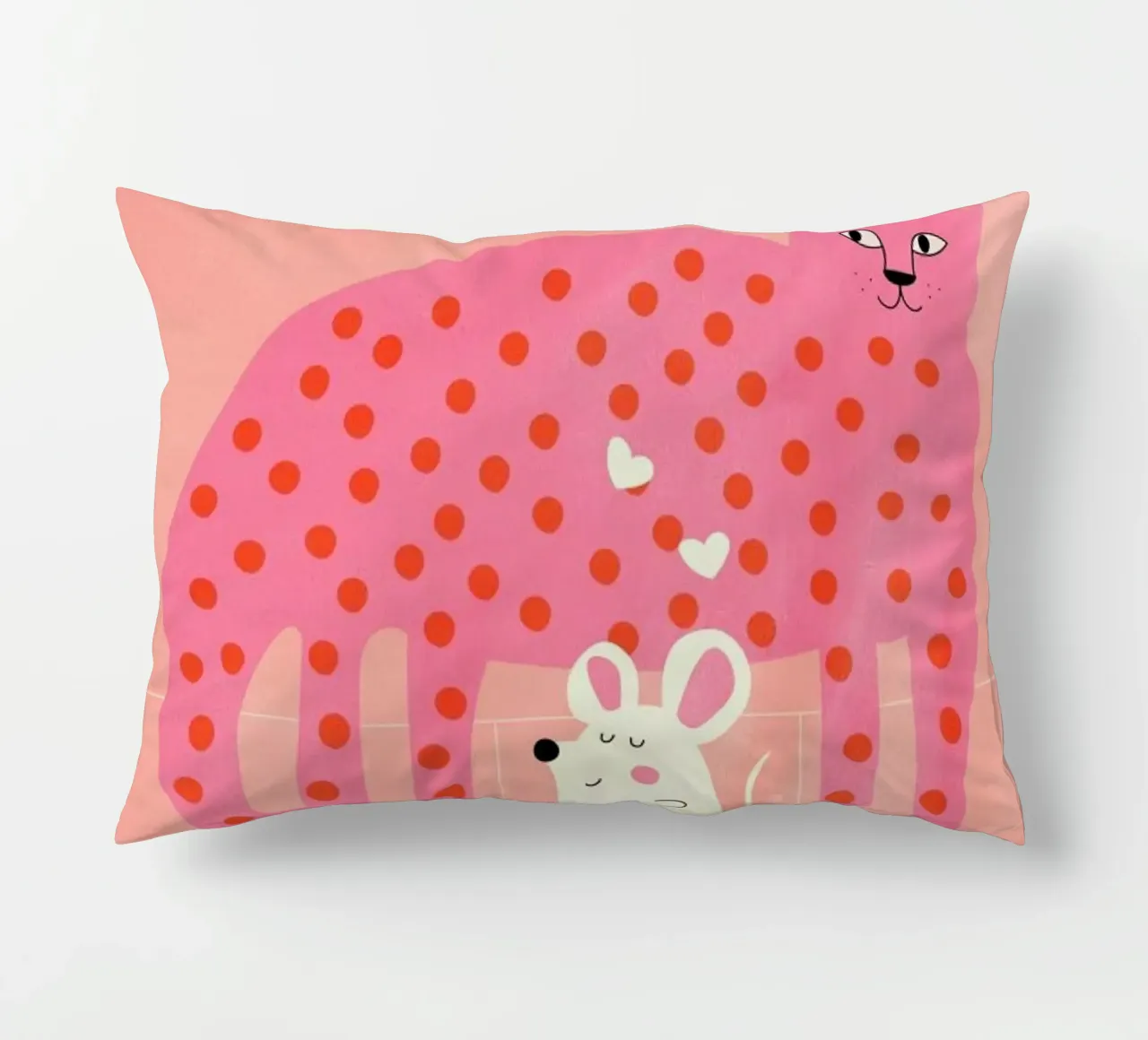 Cat and Mouse kussen van Little Flourishes