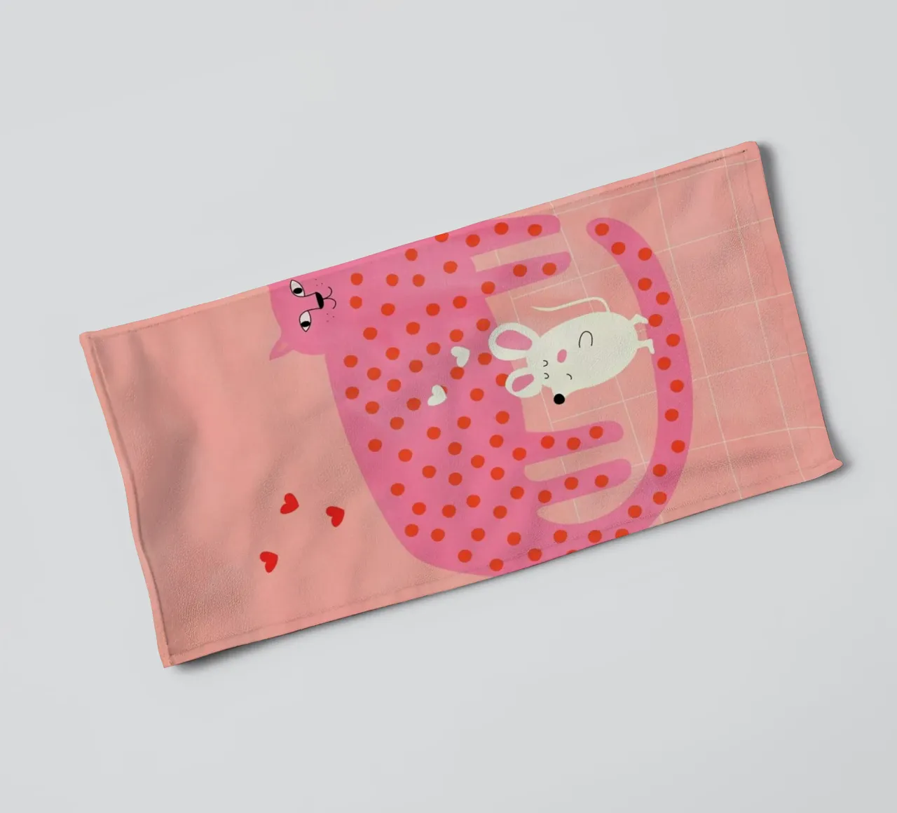 Cat and Mouse asciugamano da bagno da Little Flourishes
