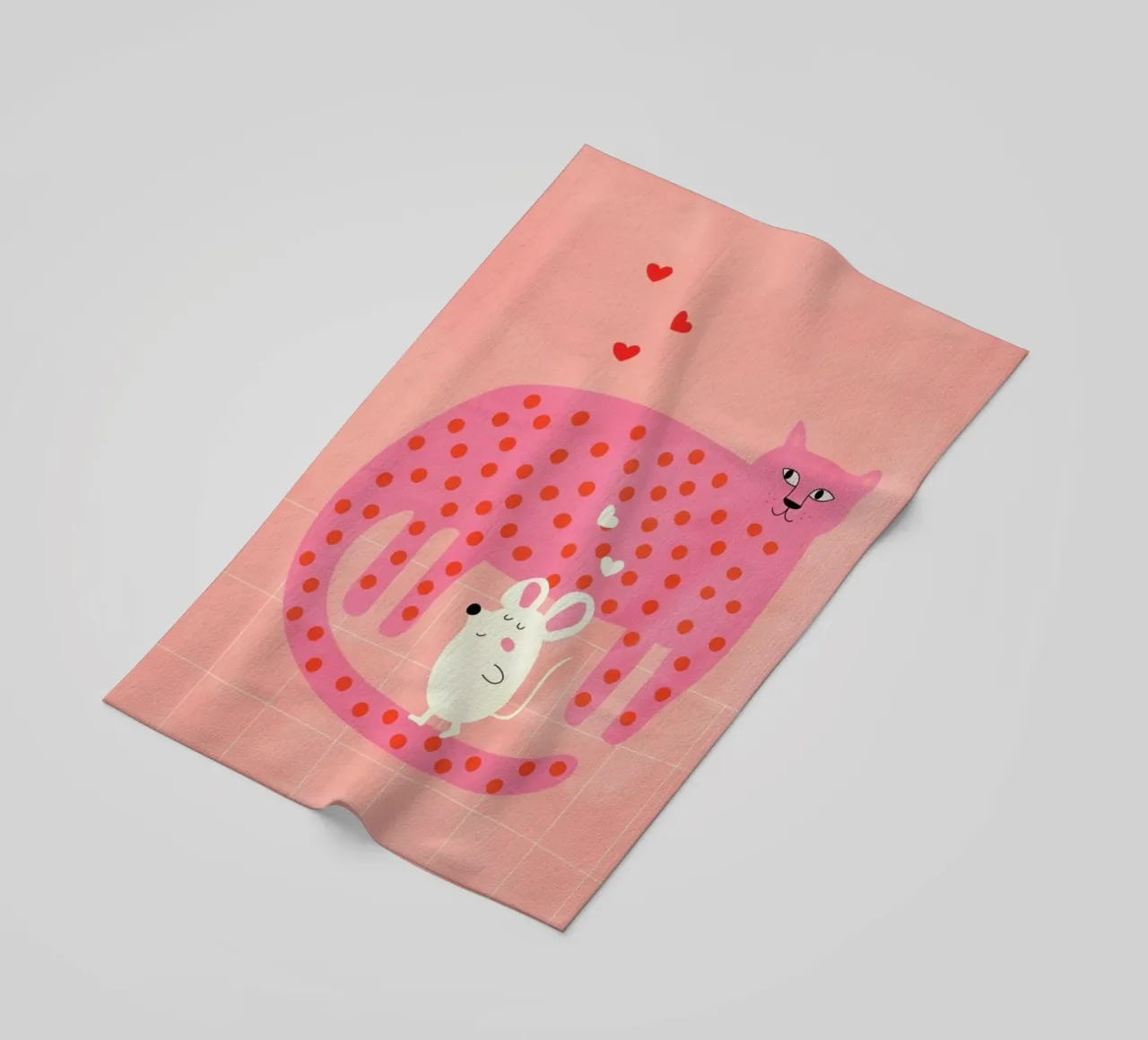 Cat and Mouse telo mare da Little Flourishes