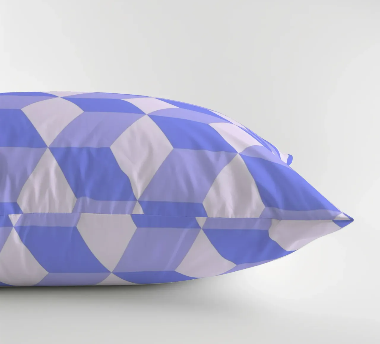 Stampa geometrica 3D a forma di cubo in viola cuscino da NorwesClub