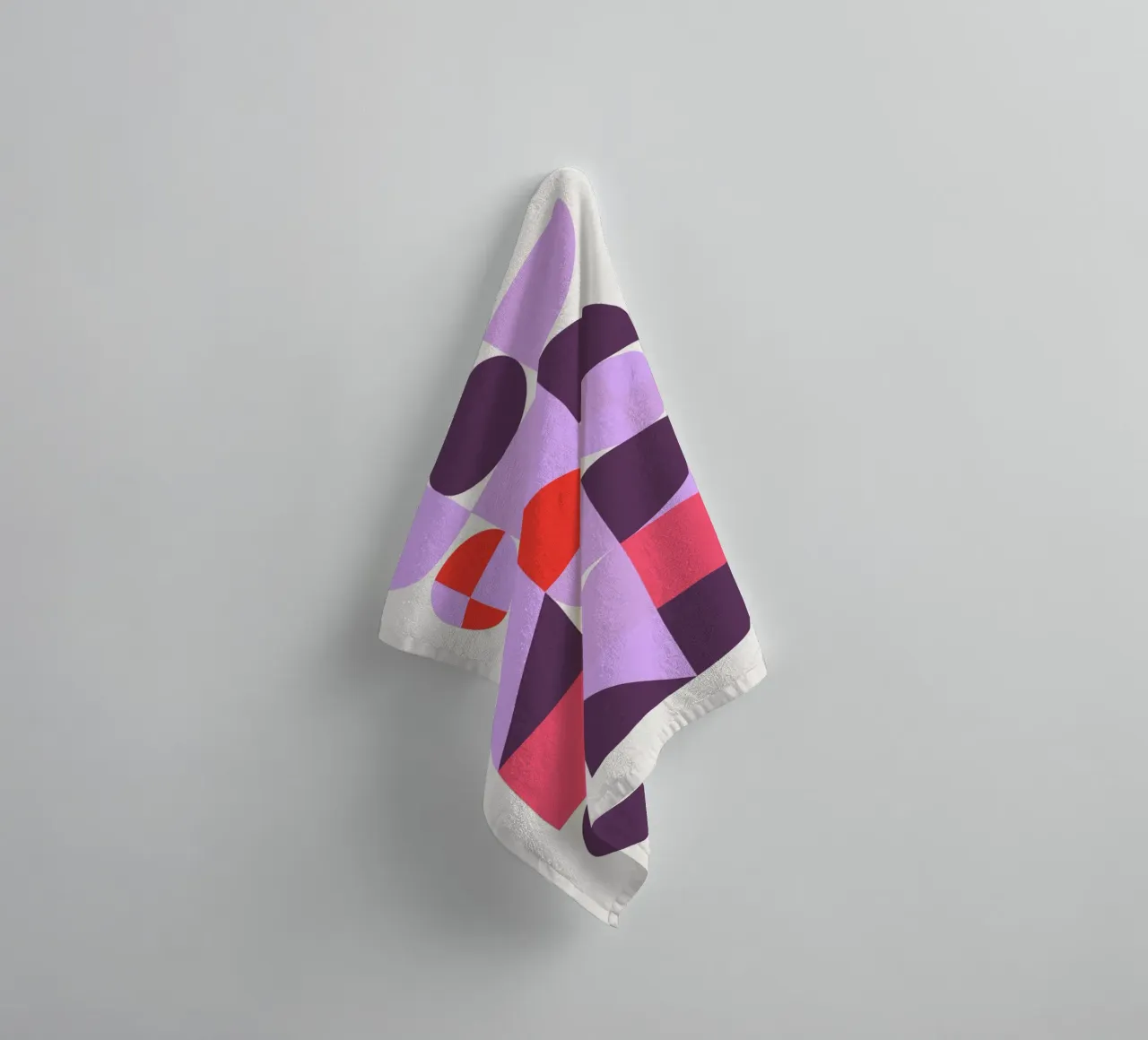 Geometric Composition, Abstract Art Poster towel by NorwesClub