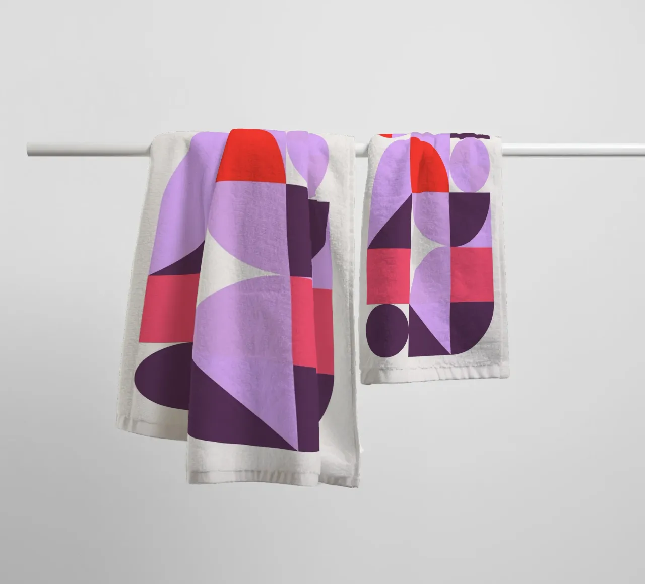 Geometric Composition, Abstract Art Poster towel by NorwesClub