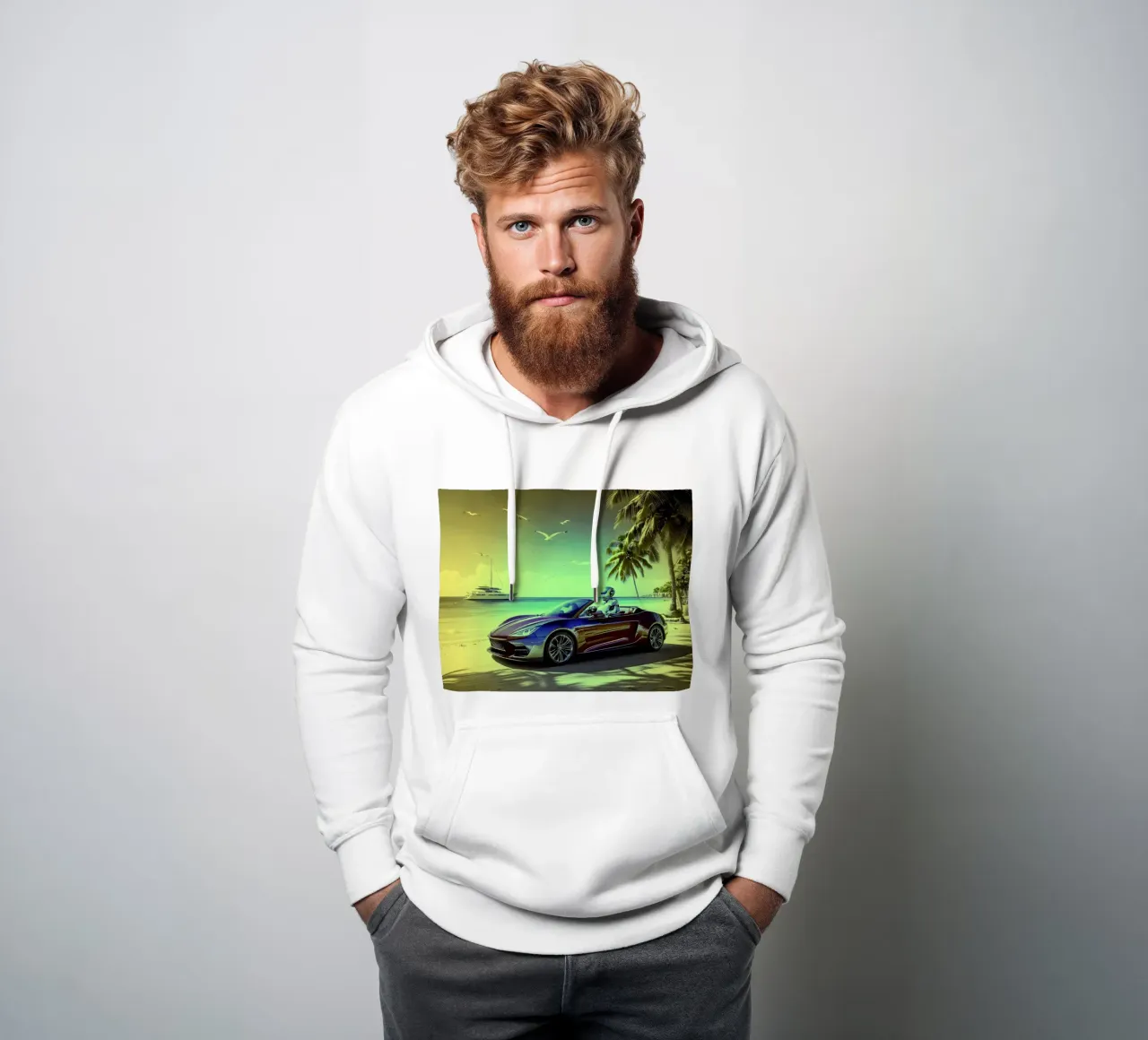 ROBOT AU VOLANT. Jaune. sudadera con capucha de Thierry vobmann photography