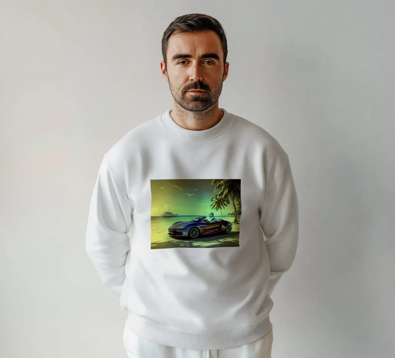 ROBOT AU VOLANT. Jaune. felpa da Thierry vobmann photography