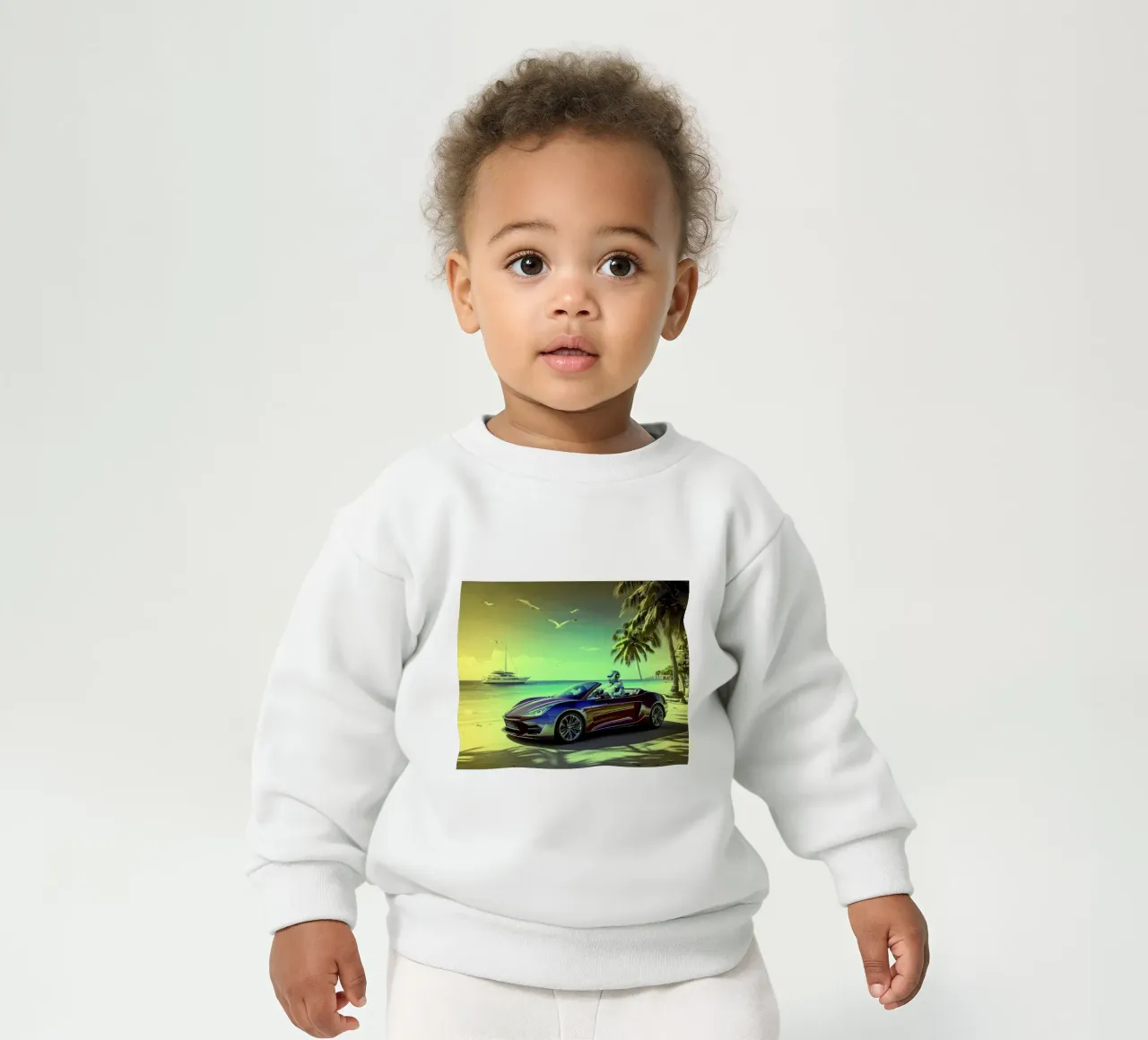 ROBOT AU VOLANT. Jaune. felpa neonato da Thierry vobmann photography