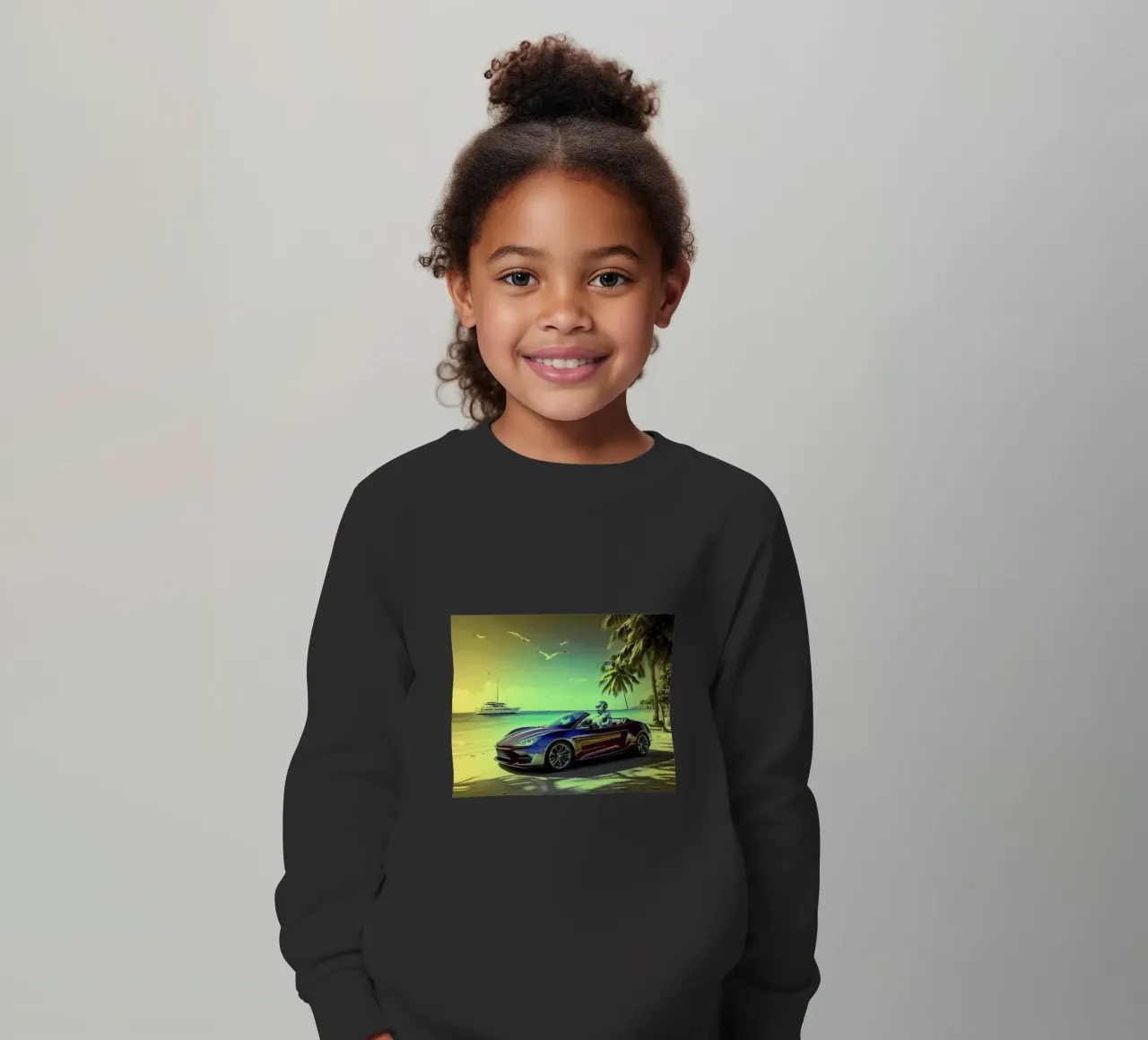 ROBOT AU VOLANT. Jaune. felpa bambino da Thierry vobmann photography