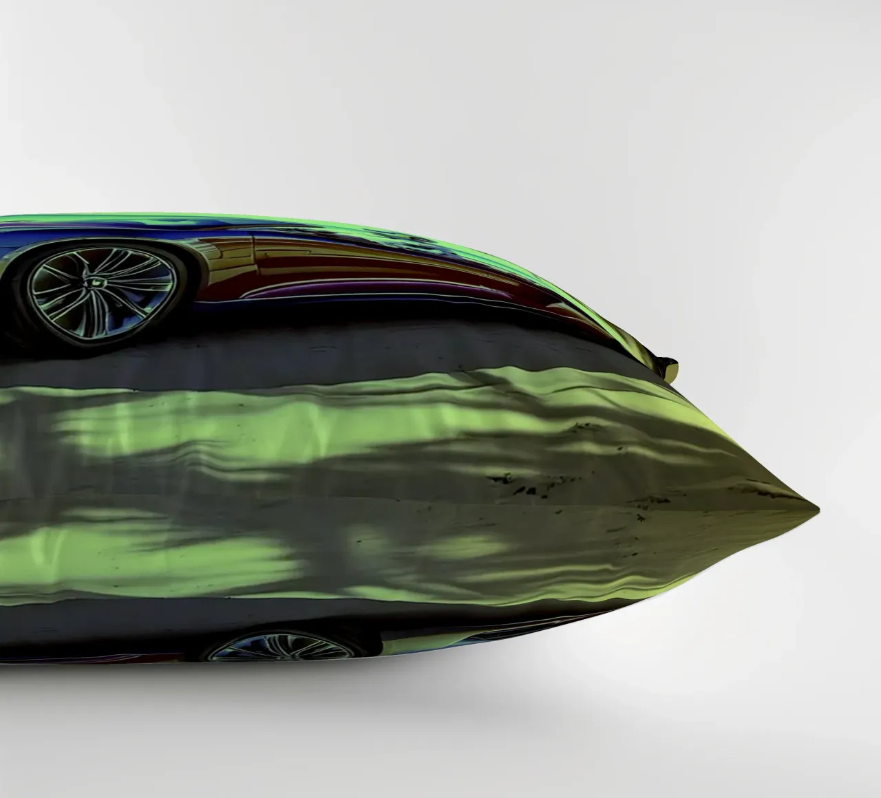 ROBOT AU VOLANT. Jaune. kussen van Thierry vobmann photography