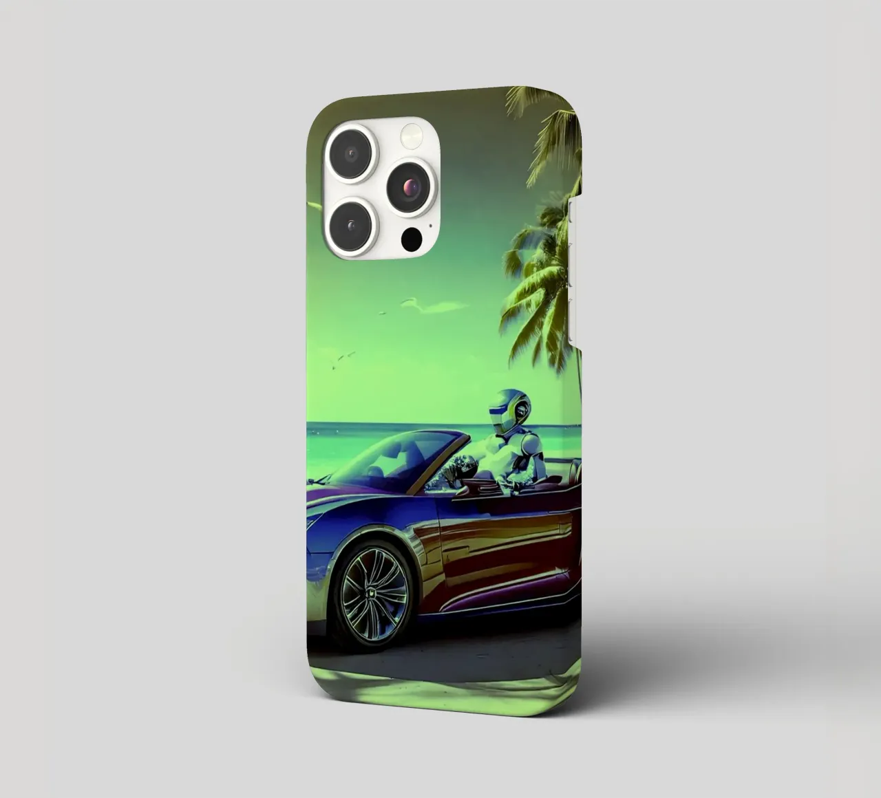 ROBOT AU VOLANT. Jaune. cover iphone da Thierry vobmann photography