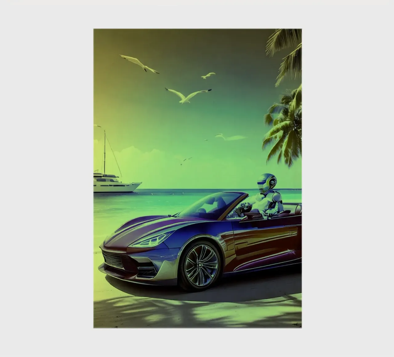 ROBOT AU VOLANT. Jaune. notebook by Thierry vobmann photography