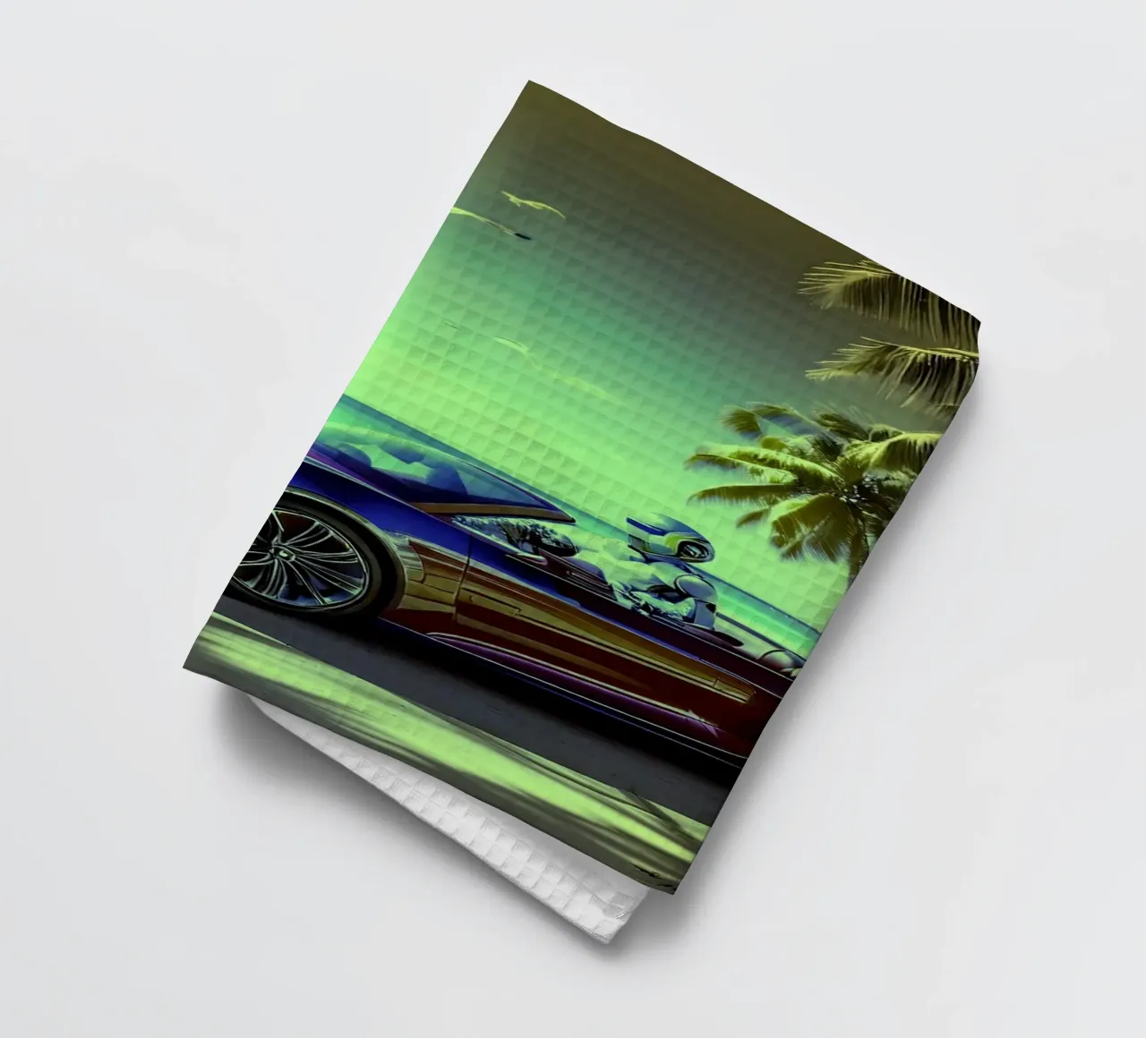 ROBOT AU VOLANT. Jaune. canovaccio da cucina da Thierry vobmann photography