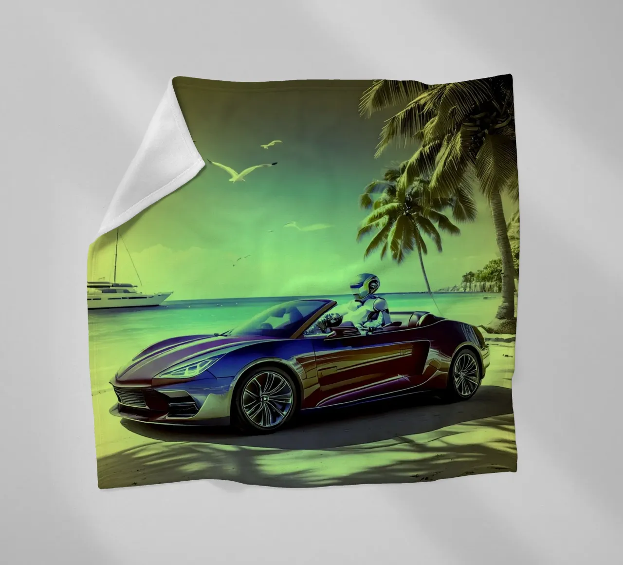 ROBOT AU VOLANT. Jaune. coperta in pile da Thierry vobmann photography