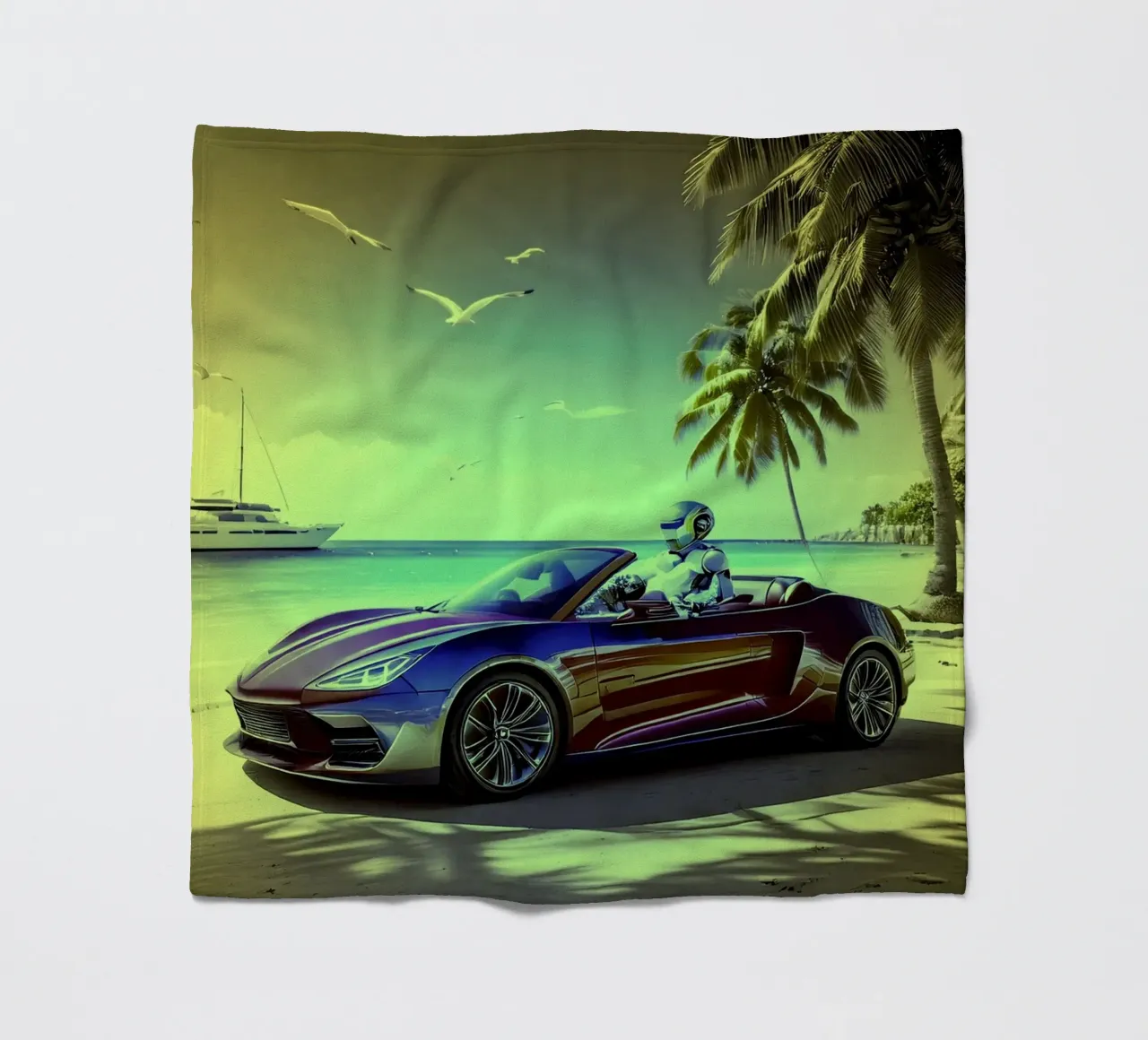 ROBOT AU VOLANT. Jaune. coperta in pile da Thierry vobmann photography