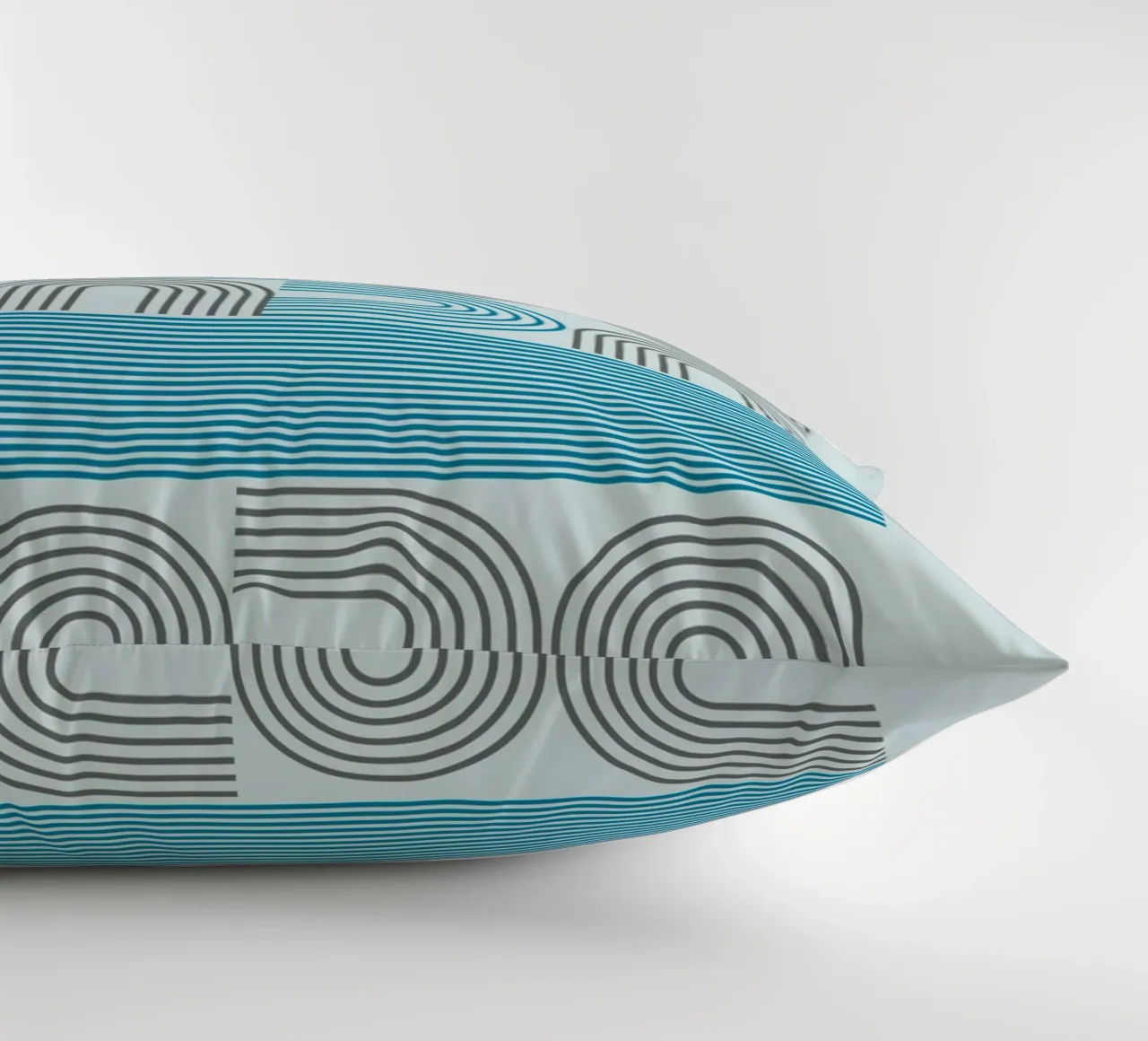 Op Art Arches Line Pattern Wall Print decorative cushion by NorwesClub