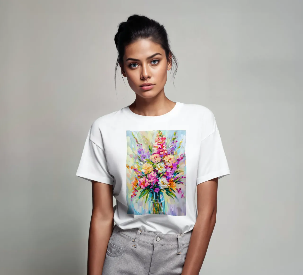 Bouquet di fiori t-shirt da Justyna Jaszke JBJart