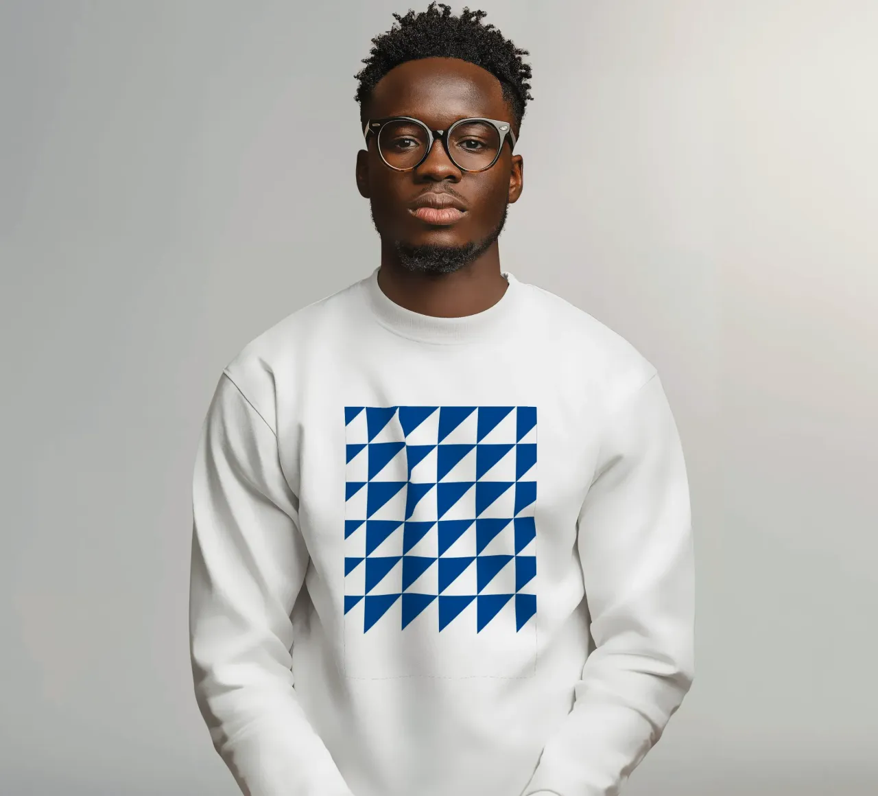 Art mural abstrait avec motif géométrique en triangle sweat de NorwesClub