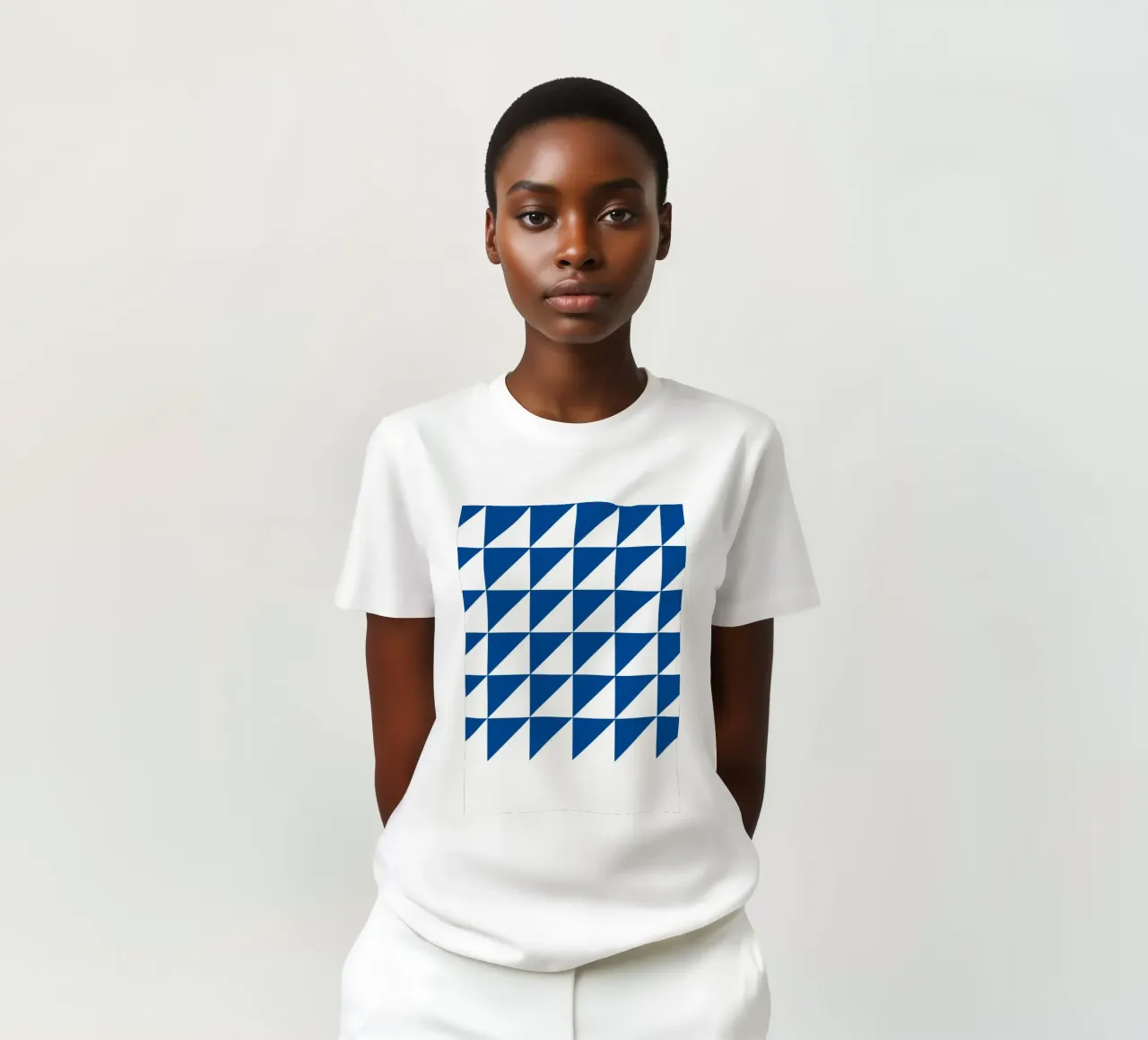 Geometric Triangle Pattern Abstract Wall Art camiseta de NorwesClub